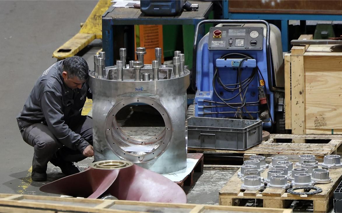 El muelle de reparaciones de Mecanasa, en Bouzas