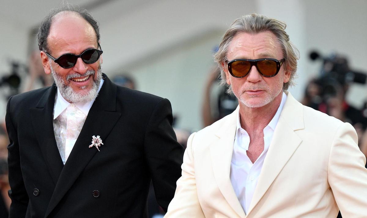 El director Luca Guadagnino y Daniel Craig en Venecia.