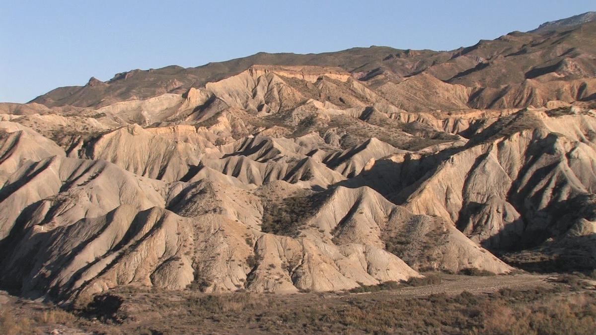 Paisaje desértico en el sureste español