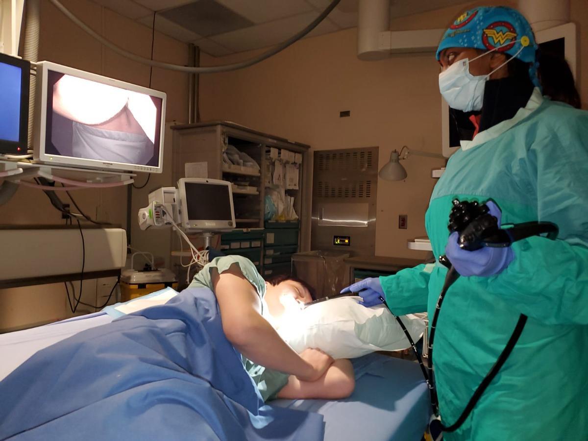 Imagen de una "esofagogastroduodenoscopia"