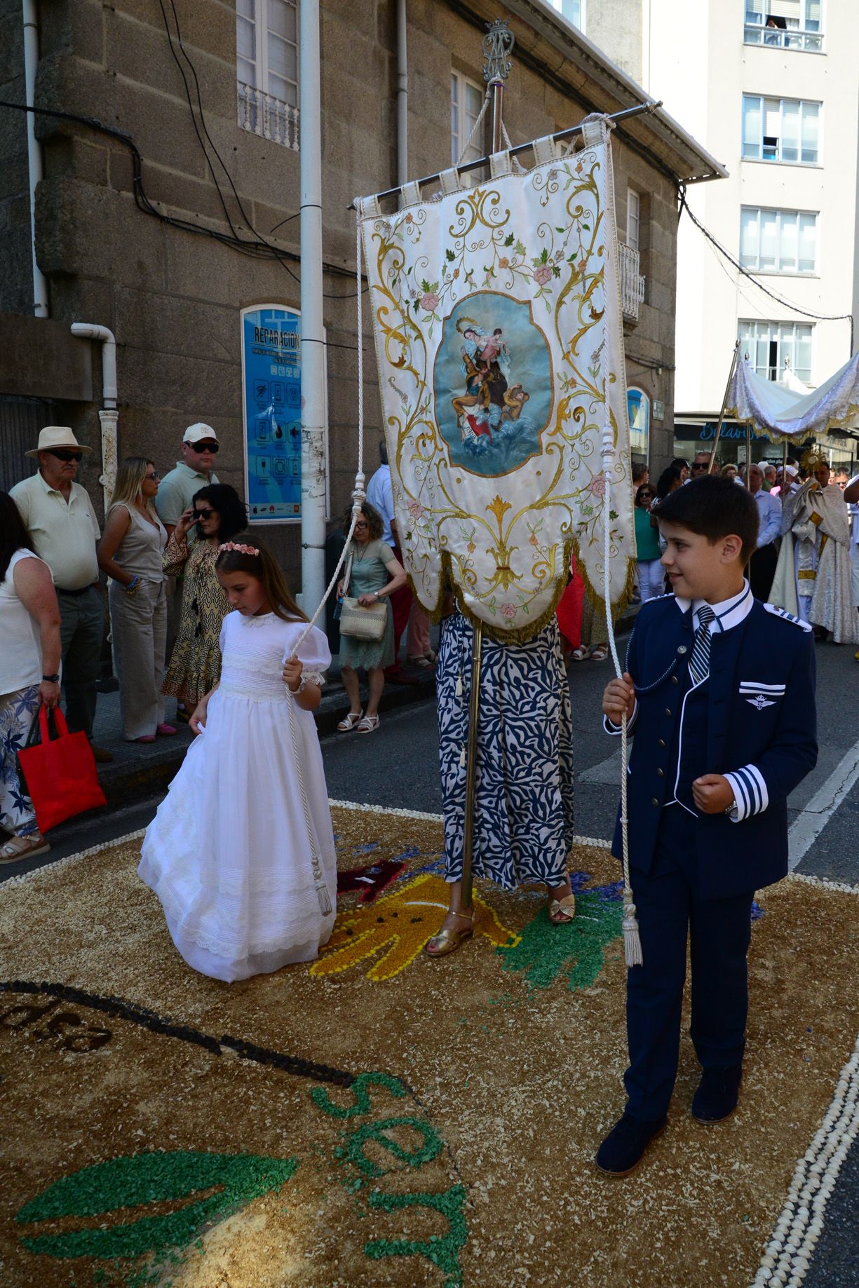 La procesión del Corpus en Bueu