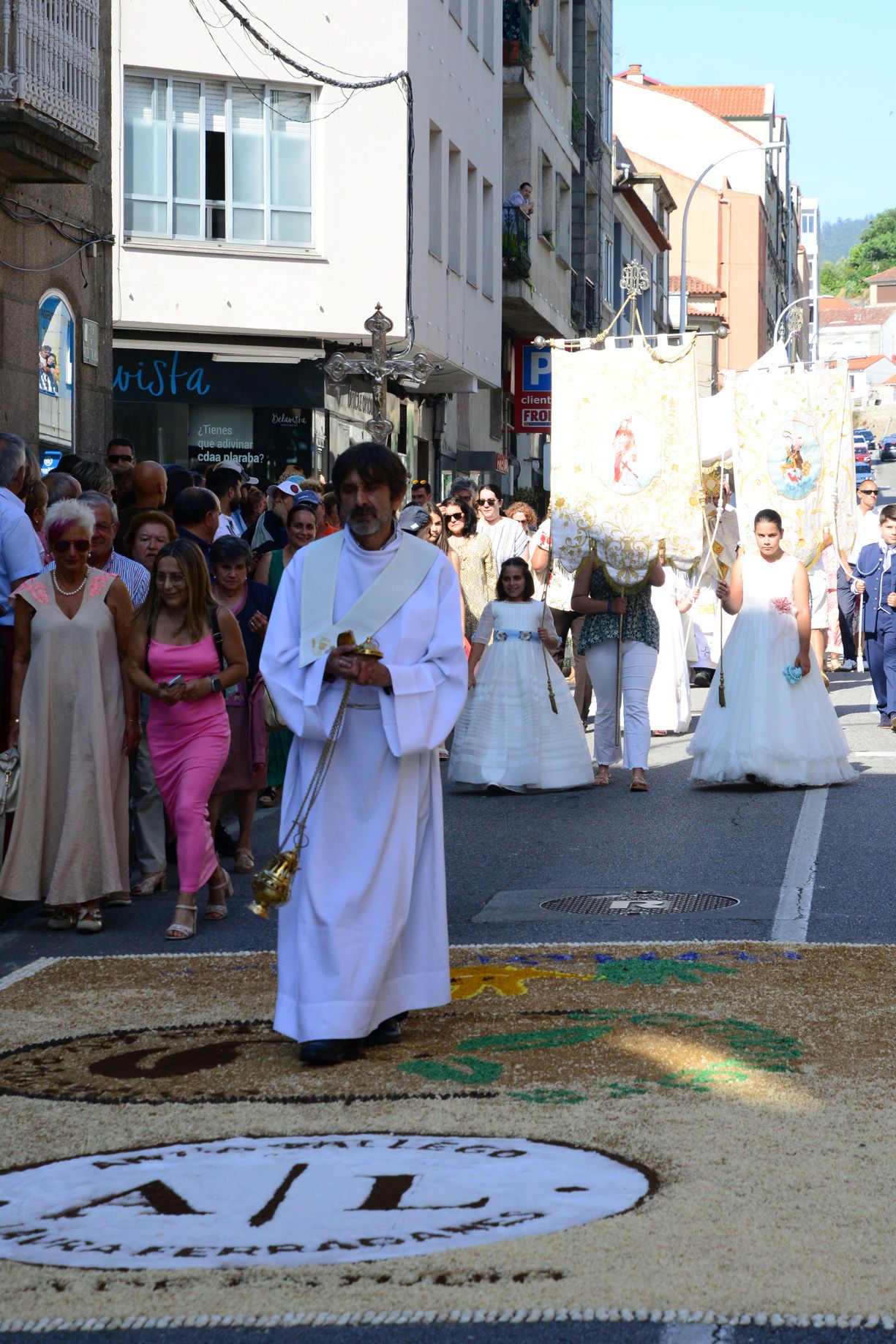 La procesión del Corpus en Bueu