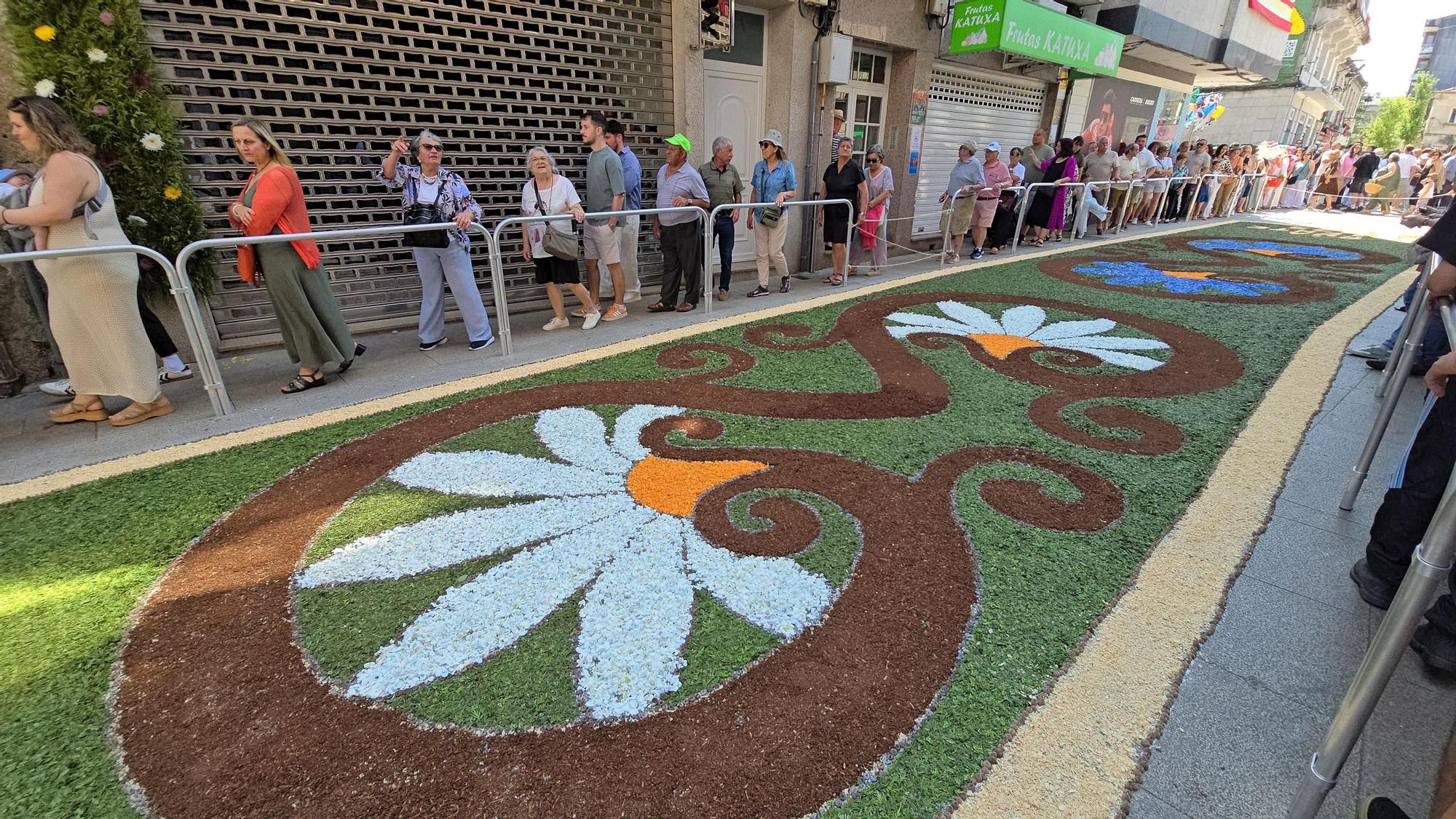 Exaltación floral en el Corpus de Ponteareas