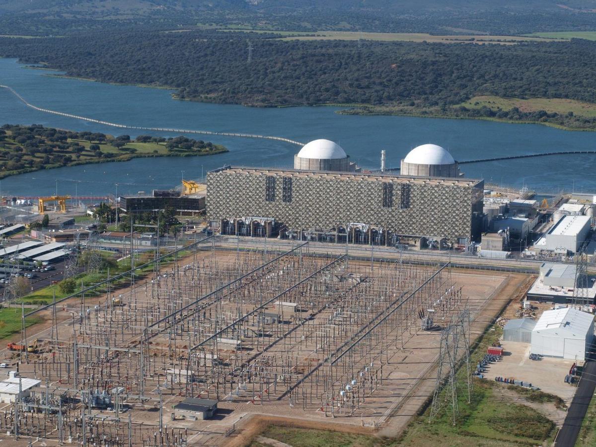 Vista de la central nuclear de Almaraz