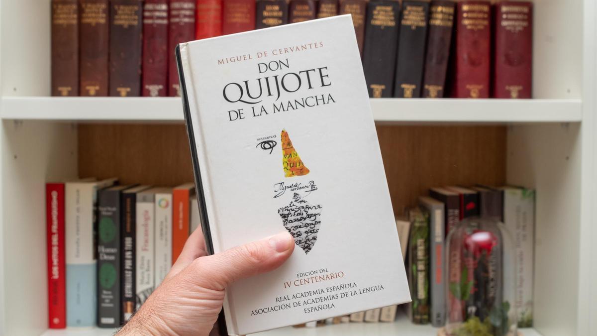 Un ejemplar de 'Don Quijote de la Mancha'.