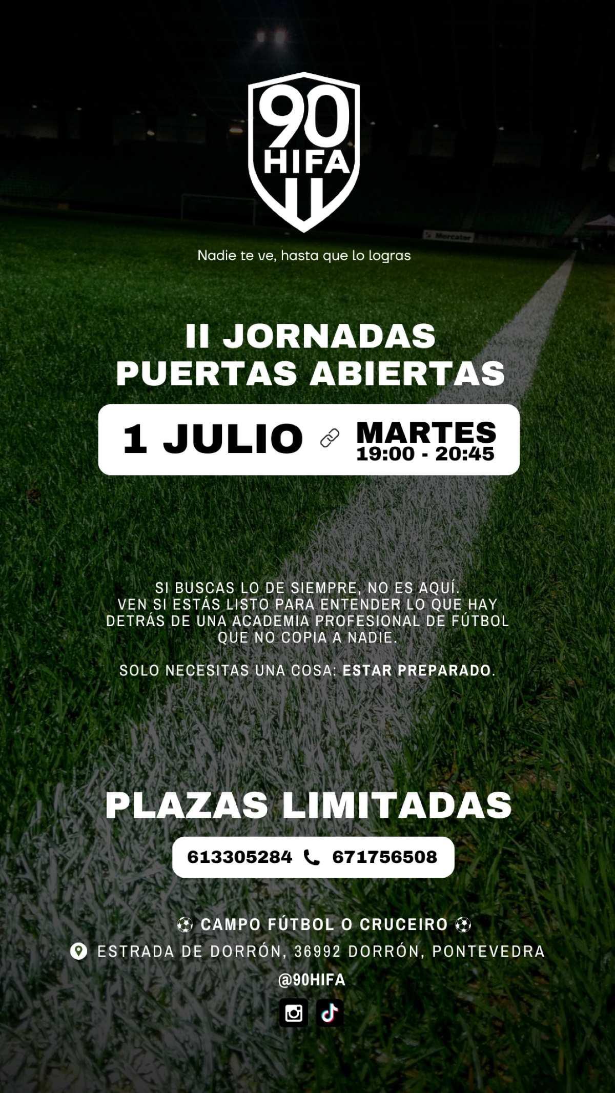 Cartel de jornada puertas abiertas de 90HIFA.
