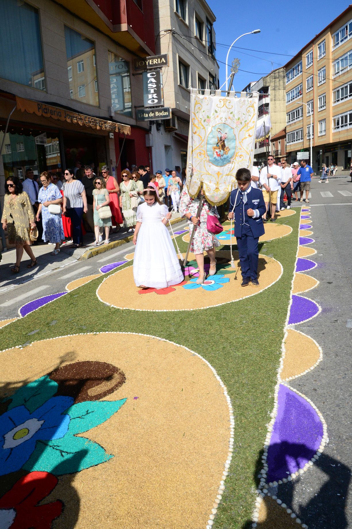 La procesión del Corpus en Bueu