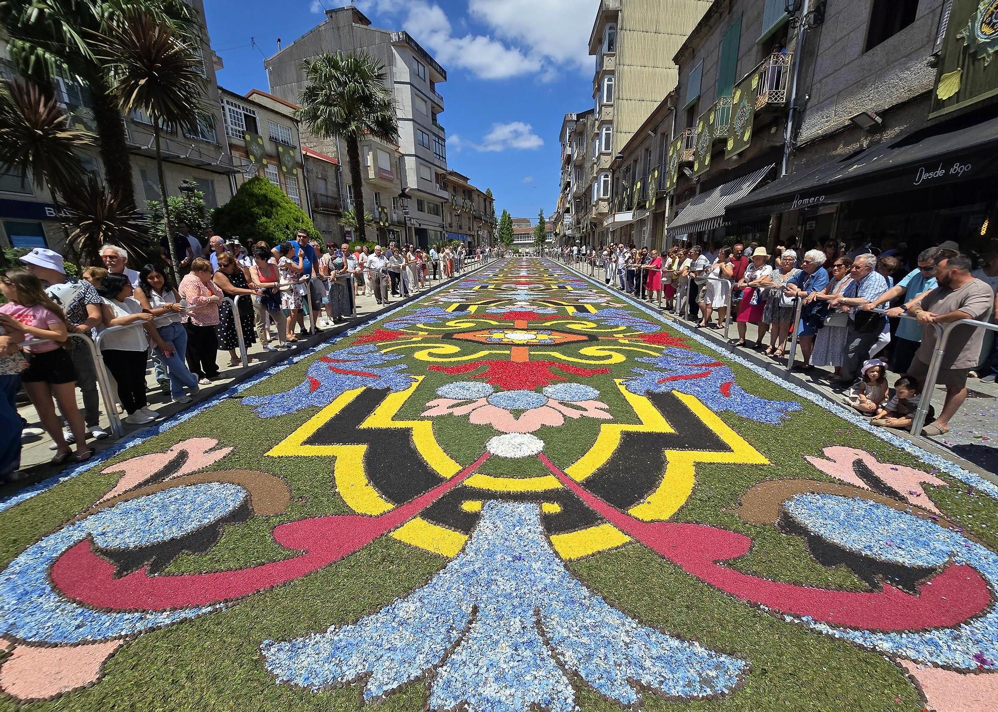 Exaltación floral en el Corpus de Ponteareas