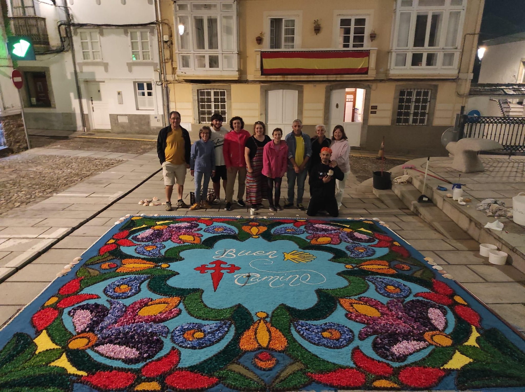 El Colectivo Independiente Alfombrista de Bueu en Castropol (Asturias)