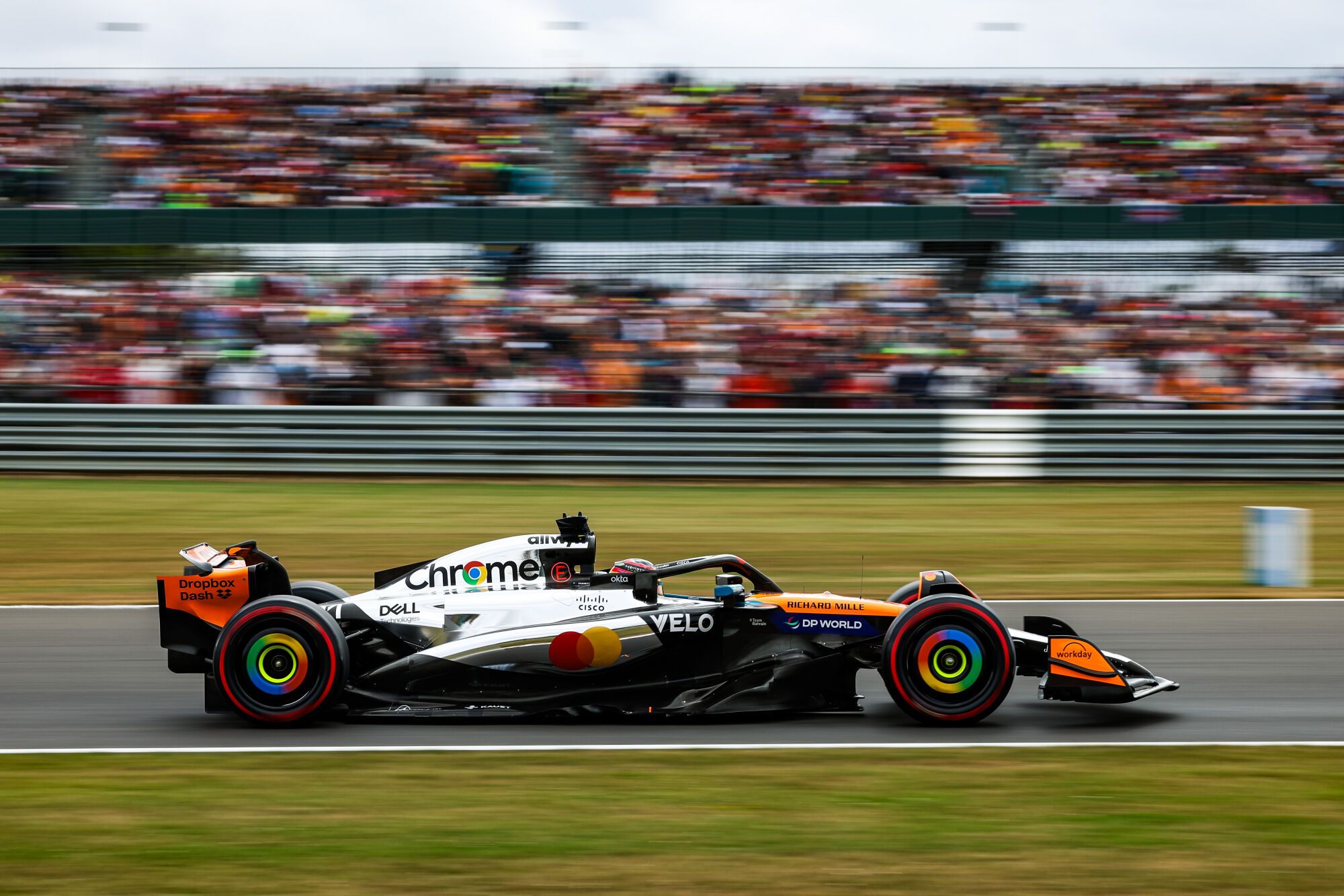 81 PIASTRI Oscar (aus), McLaren F1 Team MCL39, action during the Formula 1 Qatar Airways British Grand Prix 2025, 12th round of the 2025 FIA Formula One World Championship from July 4 to 6, 2025 on the Silverstone Circuit, in Silverstone, United Kingdom - Photo Florent Gooden / DPPI AFP7 05/07/2025 ONLY FOR USE IN SPAIN. FLORENT GOODEN / DPPI Media / AFP7 / Europa Press;f1;formula 1;FORMULE 1;Motorsport;SILVERSTONE;Sport;UNITED KINGDOM;F1 - BRITISH GRAND PRIX 2025;