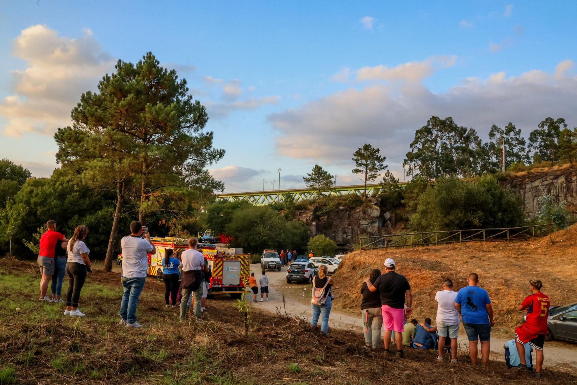 Buzos hallan el cuerpo sin vida de un niño en la laguna de Pedras Miúdas, en Catoira
