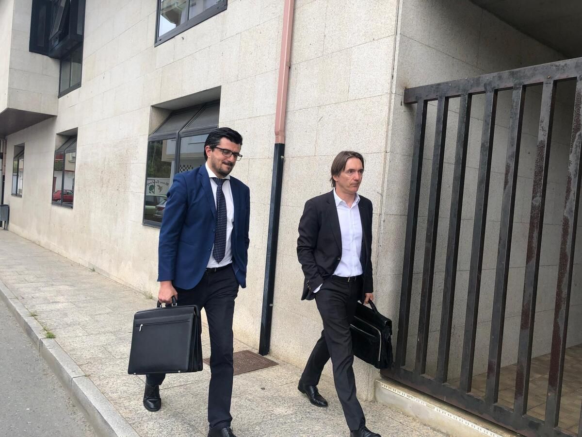Los dos abogados de los cuatro detenidos. Diego Reboredo representa al al acusado de tentativa de homicidio y lesiones graves