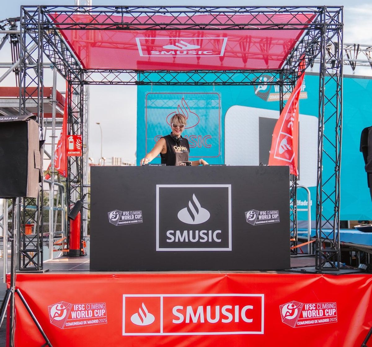 Santander SMusic con Dj Neus en la IFSC Climbing World Cup Comunidad de Madrid 2025