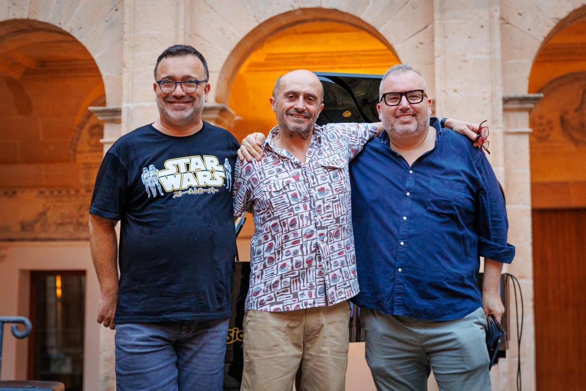 Pepe Viyuela, Luis Santana y Francesc Blanco